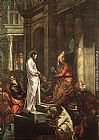 Jacopo Robusti Tintoretto Wall Art - Christ before Pilate
